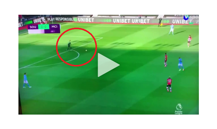NIESAMOWITE podanie Edersona z meczu z Southampton [VIDEO]